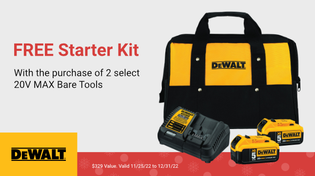 DeWalt Free Starter Kit