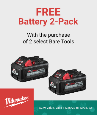 Milwaukee Free Battery 2-Pack